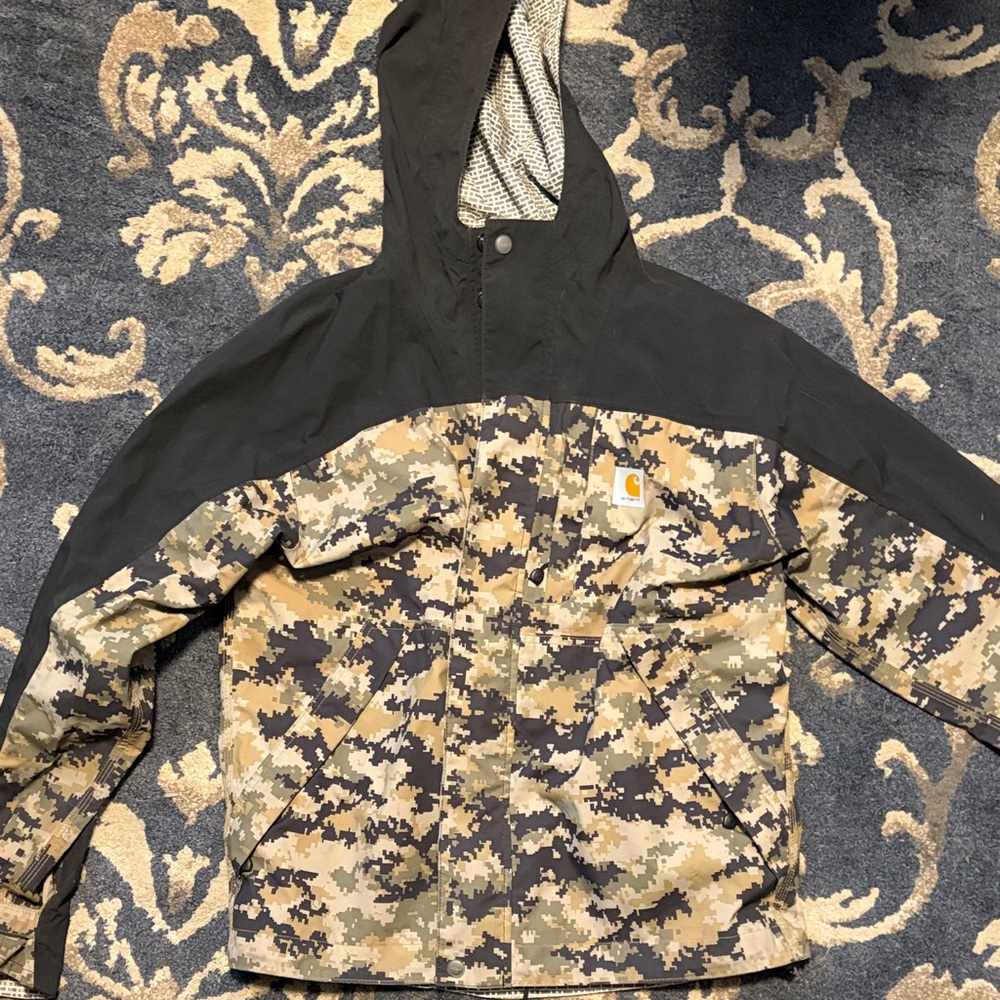 Carhartt Camouflage Hooded Jacket Adult S